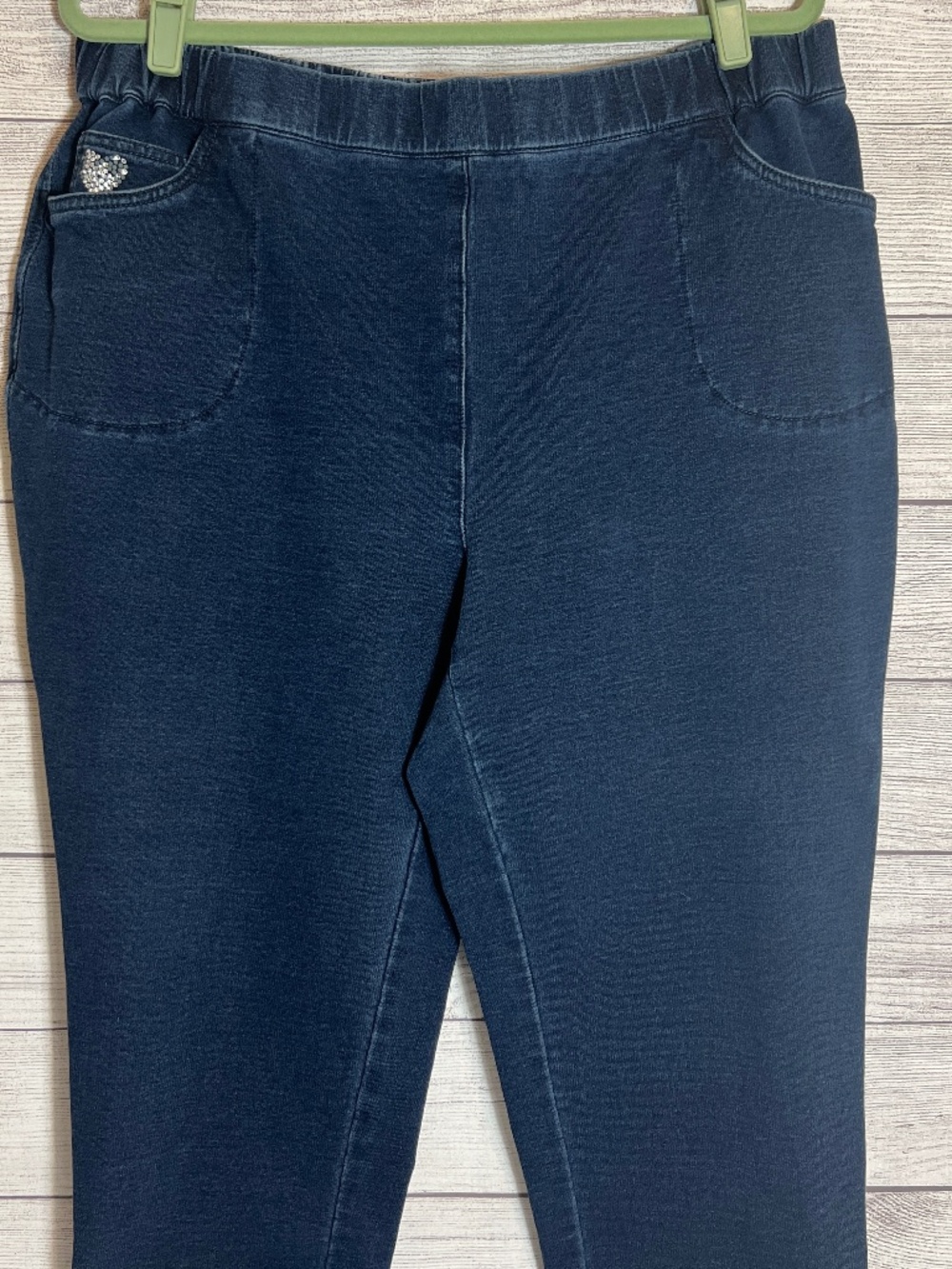 Dream Jeannes Pull On Ankle Pants Dark Indigo